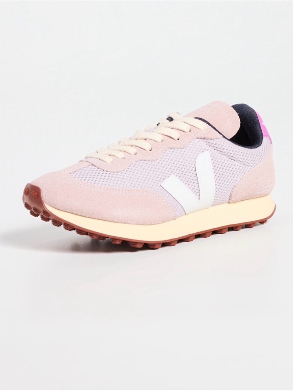 NEW Veja RIO Branco Color Block Women's Lavender Retro Runner Sneaker